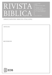 Cover: Rivista biblica - 0035-5798