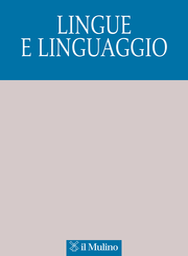 Copertina del fascicolo 1/2024 from journal Lingue e linguaggio