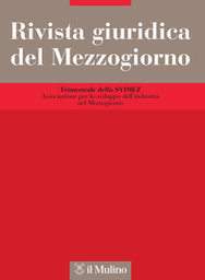 Copertina del fascicolo 1/2024 from journal Rivista giuridica del Mezzogiorno